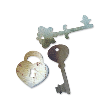 Sizzix Originals Die - Heart Lock and Keys - 4,75